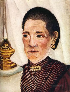 芸術家の2番目の妻ジョセフィーヌの肖像画 1903年 アンリ・ルソー ポスト印象派 素朴原始主義 Oil Paintings